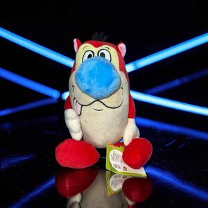 NWT Nickelodeon Ren & Stimpy “Stimpy” Plush Sruffed Toy 13”